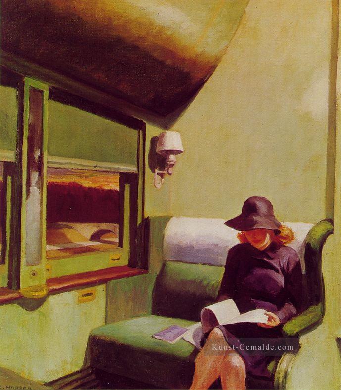 Abteilwagen Edward Hopper Ölgemälde